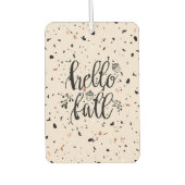 "Hallo Fall" Autolufterfrischer (Vorderseite)