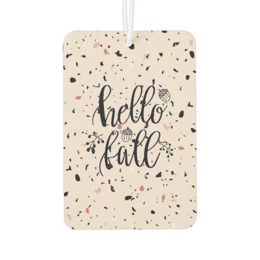 "Hallo Fall" Autolufterfrischer (Rückseite)