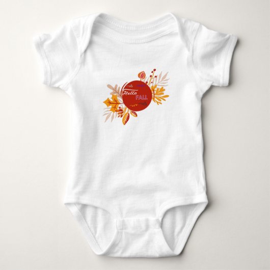 Hallo Fall Baby Strampler (Vorderseite)