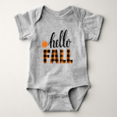 Hallo Fall Baby Strampler (Vorderseite)