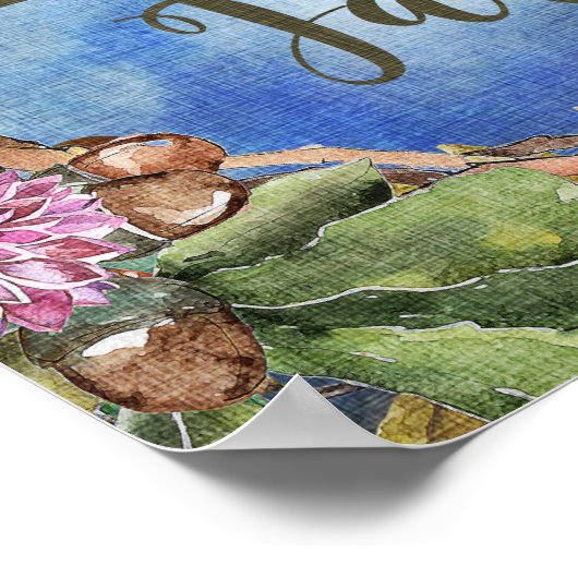 Hallo Fall | Blume und Beeren Kranz Poster (Ecke)