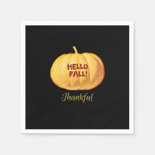 Hallo FALL Dankbarkeit Autumn Pumpkin Serviette