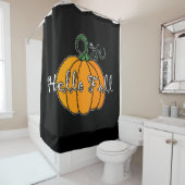 Hallo Fall Fall Pumpkin Hellow Pumpkin Duschvorhang (Beispiel)