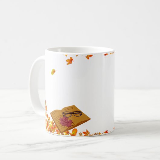 Hallo Fall "falltastische Schwänze!" Mug Kaffeetasse (Vorderseite Links)