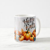 Hallo Fall Farbige Kürbis Kaffeetasse (VorderseiteRechts)