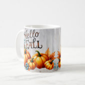 Hallo Fall Farbige Kürbis Kaffeetasse (Vorderseite Links)