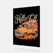 Hallo Fall Funny Sloth Halloween Pumkin Classic T- Acrylschild (Winkel)