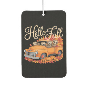 Hallo Fall Funny Sloth Halloween Pumkin Classic T- Autolufterfrischer