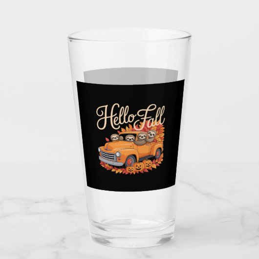 Hallo Fall Funny Sloth Halloween Pumkin Classic T- Glas (Vorderseite)