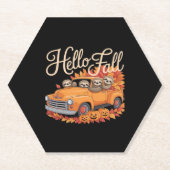 Hallo Fall Funny Sloth Halloween Pumkin Classic T- Untersetzer (Vorderseite)
