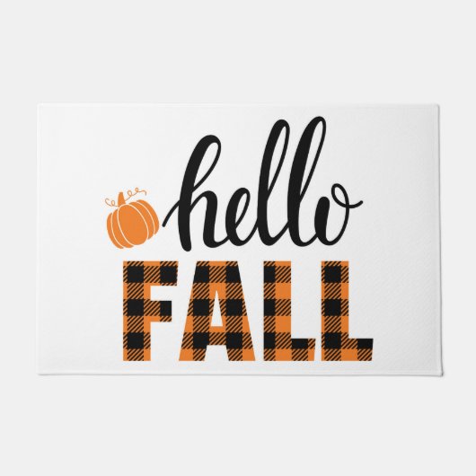 Hallo Fall Fußmatte (Vorderseite)