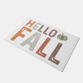 Hallo Fall Fußmatte (Schrägansicht)