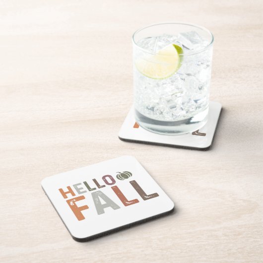 Hallo Fall Getränkeuntersetzer (Rechte Seite)