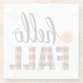 Hallo Fall Glasuntersetzer (Rückseite)