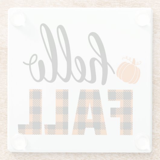 Hallo Fall Glasuntersetzer (Rückseite)