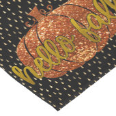 Hallo Fall Glitzer Pumpkin + Metallisches Gold und Kurzer Tischläufer (Ecke)