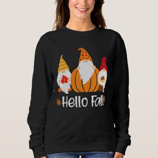 Hallo Fall Gnomes Sweatshirt (Vorderseite)
