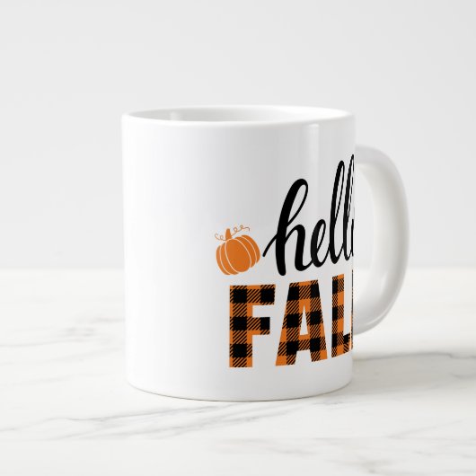 Hallo Fall Jumbo-Tasse (Vorderseite Rechts)