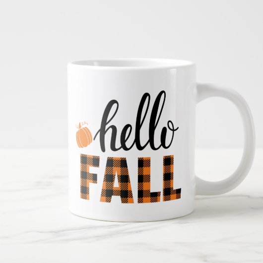 Hallo Fall Jumbo-Tasse (Rechts)