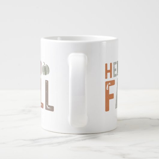 Hallo Fall Jumbo-Tasse (Rückseite)