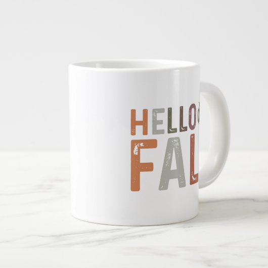 Hallo Fall Jumbo-Tasse (Vorderseite Rechts)