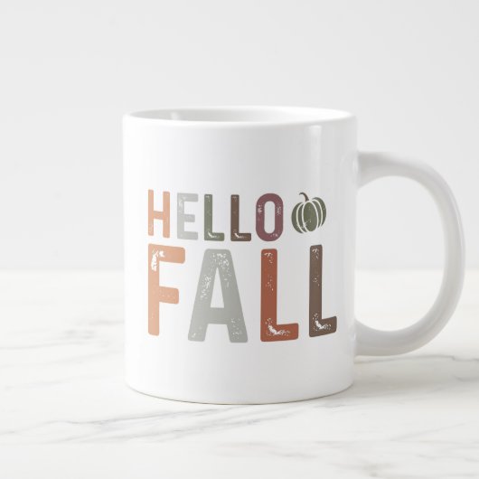 Hallo Fall Jumbo-Tasse (Rechts)