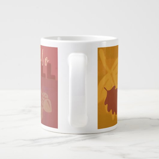 Hallo Fall Jumbo-Tasse (Rückseite)