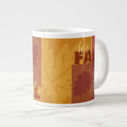 Hallo Fall Jumbo-Tasse (Vorderseite Rechts)