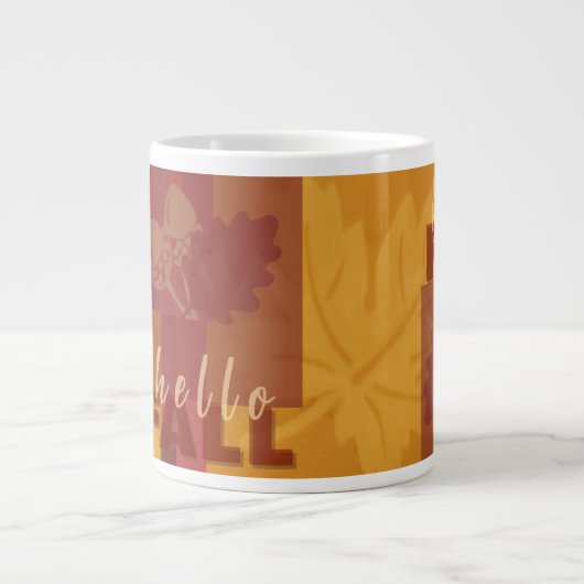 Hallo Fall Jumbo-Tasse (Vorderseite)