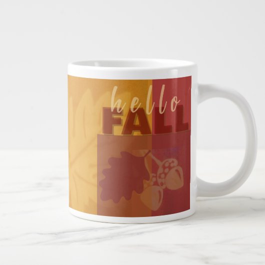 Hallo Fall Jumbo-Tasse (Rechts)