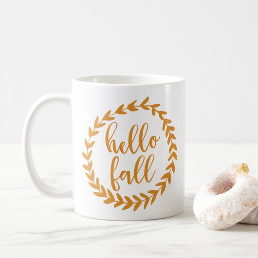 Hallo Fall | Kaffeetasse (Mit Donut)