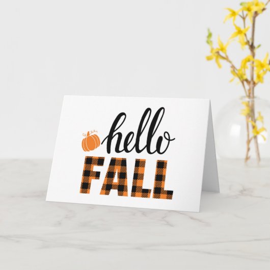 Hallo Fall Karte (Gelbe Blume)