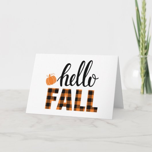 Hallo Fall Karte (Vorderseite)