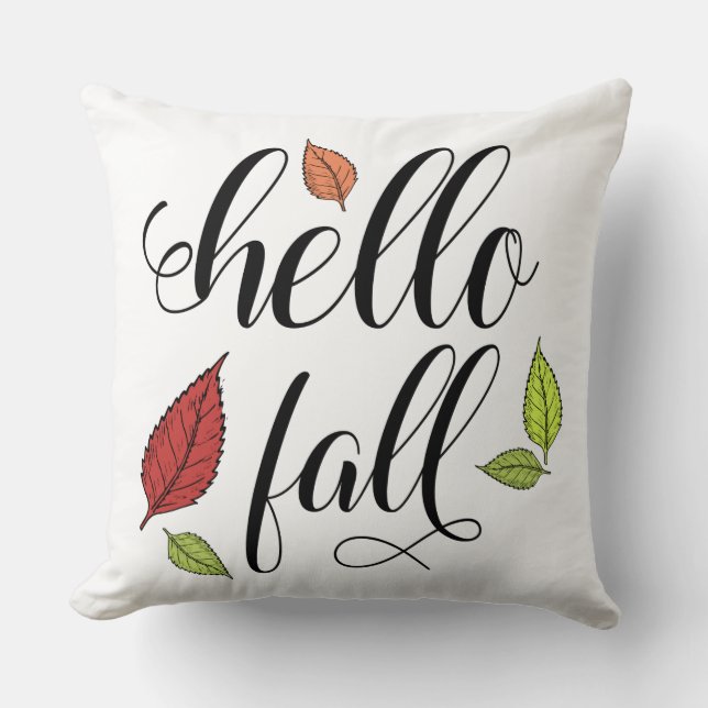 Hallo Fall Kissen (Vorderseite)