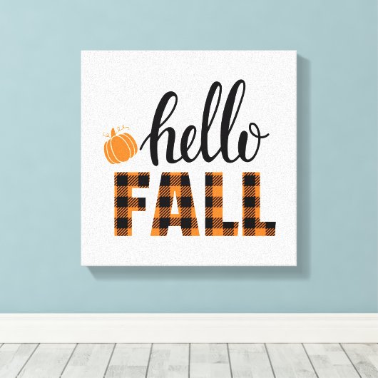 Hallo Fall Leinwanddruck (Insitu (Holzboden))