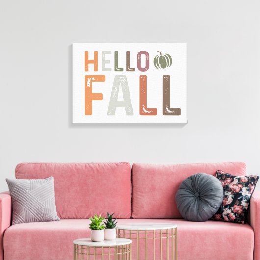Hallo Fall Leinwanddruck (Insitu (Wohnzimmer))