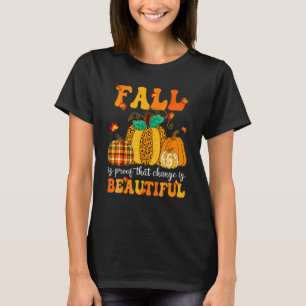 Hallo Fall Leopard Pumpkin Gewürz Herbst Gebe Herb T-Shirt