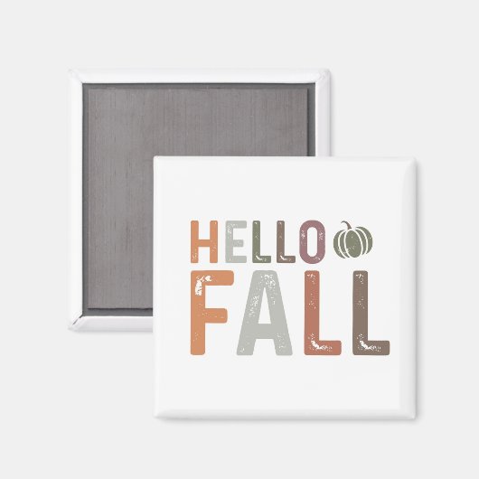 Hallo Fall Magnet (Vorderseite/Rückseite)