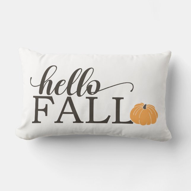 Hallo Fall mit Pumpkin Lendenkissen (Vorderseite)