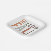 Hallo Fall Pappteller (Gewinkelt)