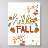 Hallo Fall Poster - Wanddekor (Vorne)