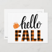Hallo Fall Postkarte (Vorne/Hinten)
