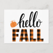 Hallo Fall Postkarte (Vorderseite)