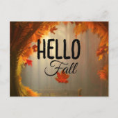Hallo Fall Postkarte (Vorderseite)