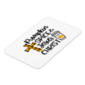 Hallo Fall Pumpkin Gewürz & Jesus Christus Fall Ch Magnet (Linke Seite)
