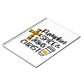 Hallo Fall Pumpkin Gewürz & Jesus Christus Fall Ch Notizblock (Linke Seite)