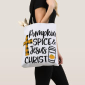 Hallo Fall Pumpkin Gewürz & Jesus Christus Fall Ch Tasche (Von Nahem)