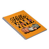 Hallo Fall Pumpkin Herbst Notizblock (Rechte Seite)