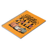 Hallo Fall Pumpkin Herbst Notizblock (Linke Seite)