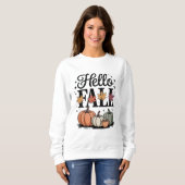 Hallo Fall Pumpkin Herbst Sweatshirt (Vorne ganz)